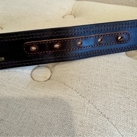 Ariat Brown Silver Western Belt 36 - Picture 4 of 6